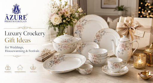 Luxury Crockery Gift Ideas for Weddings, Housewarming & Festivals