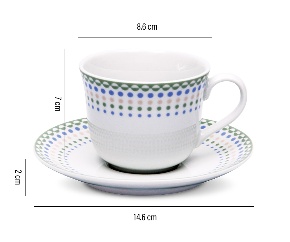 Azure Pastel Dusk – 12-Piece Tea Set