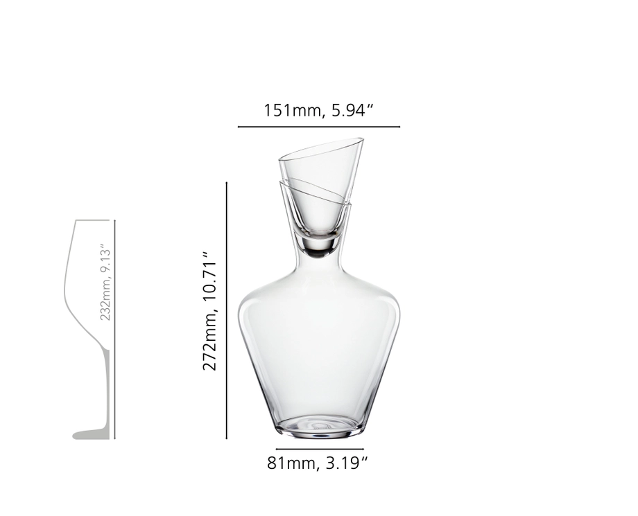 Spiegelau Definition Wine Carafe with Crystal Glass Stopper – 1.5L