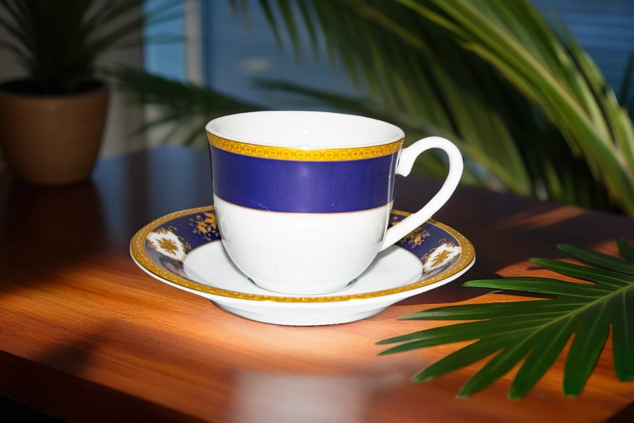 Azure Imperial Sapphire – 12 Piece Gold Lining Tea Set