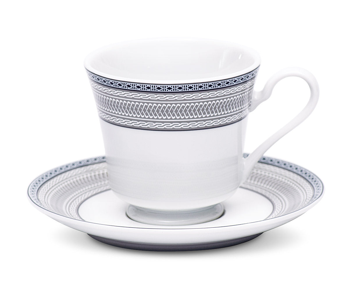 Azure Regal Weave – 12-Piece Tea Set