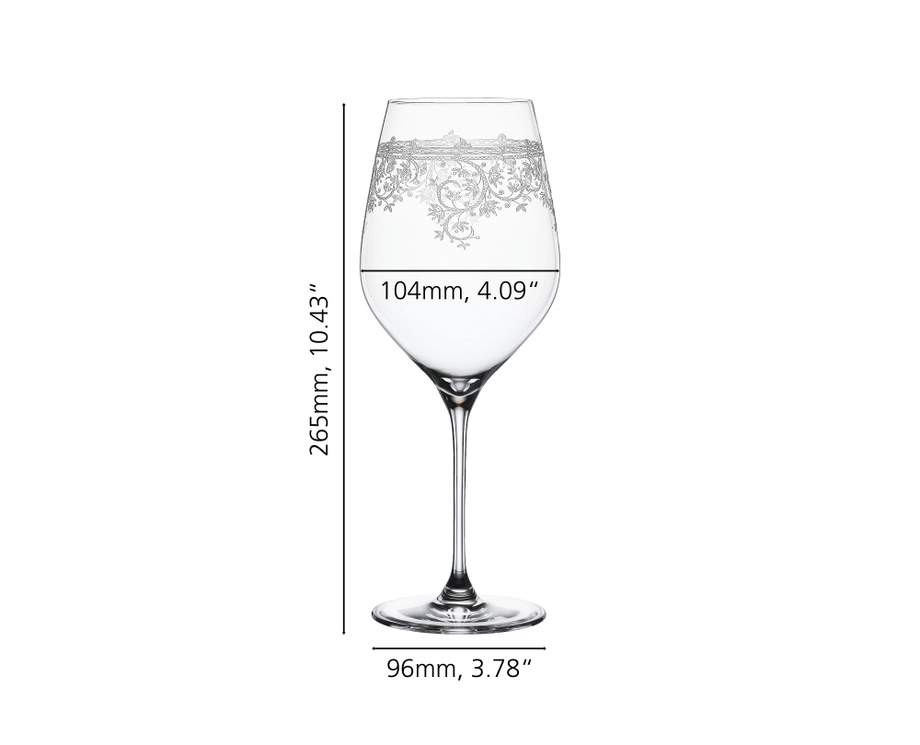 SPIEGELAU Arabesque Bordeaux Glass – Set of 2