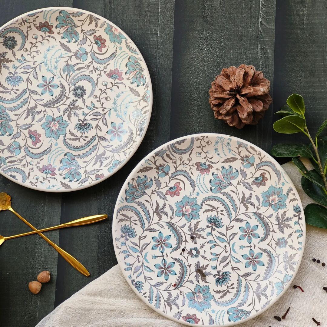 BHUMIJA GIFT SET – SAHIN MING | 7-Piece Premium Stoneware Snack Set