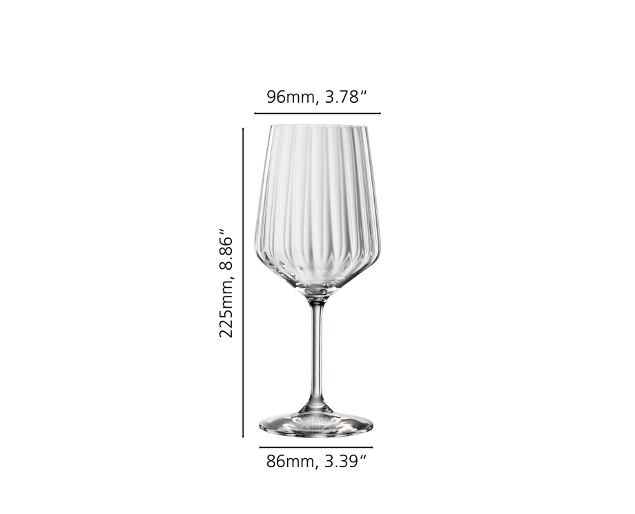Spiegelau Lifestyle Red Wine Glasses (630ml, Set of 4) - Crystal Glass - Made in Germany