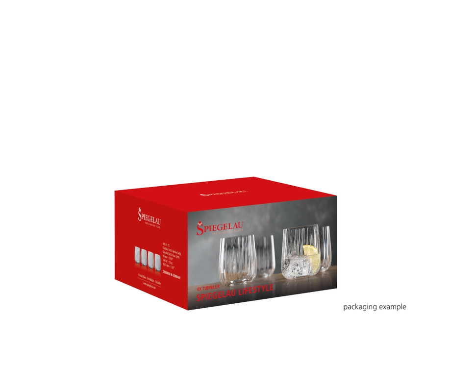 SPIEGELAU LifeStyle 4-Piece Whisky Tumbler Set – Crystal Glasses