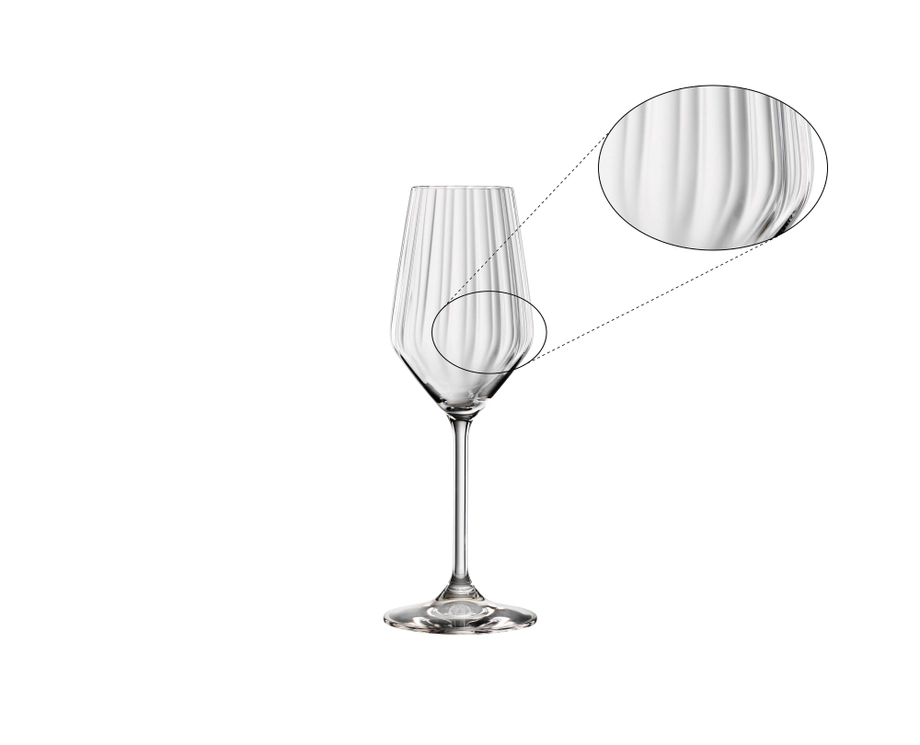 Spiegelau Lifestyle Champagne Glasses (310ml, Set of 4) - Crystal Glass - Made in Germany