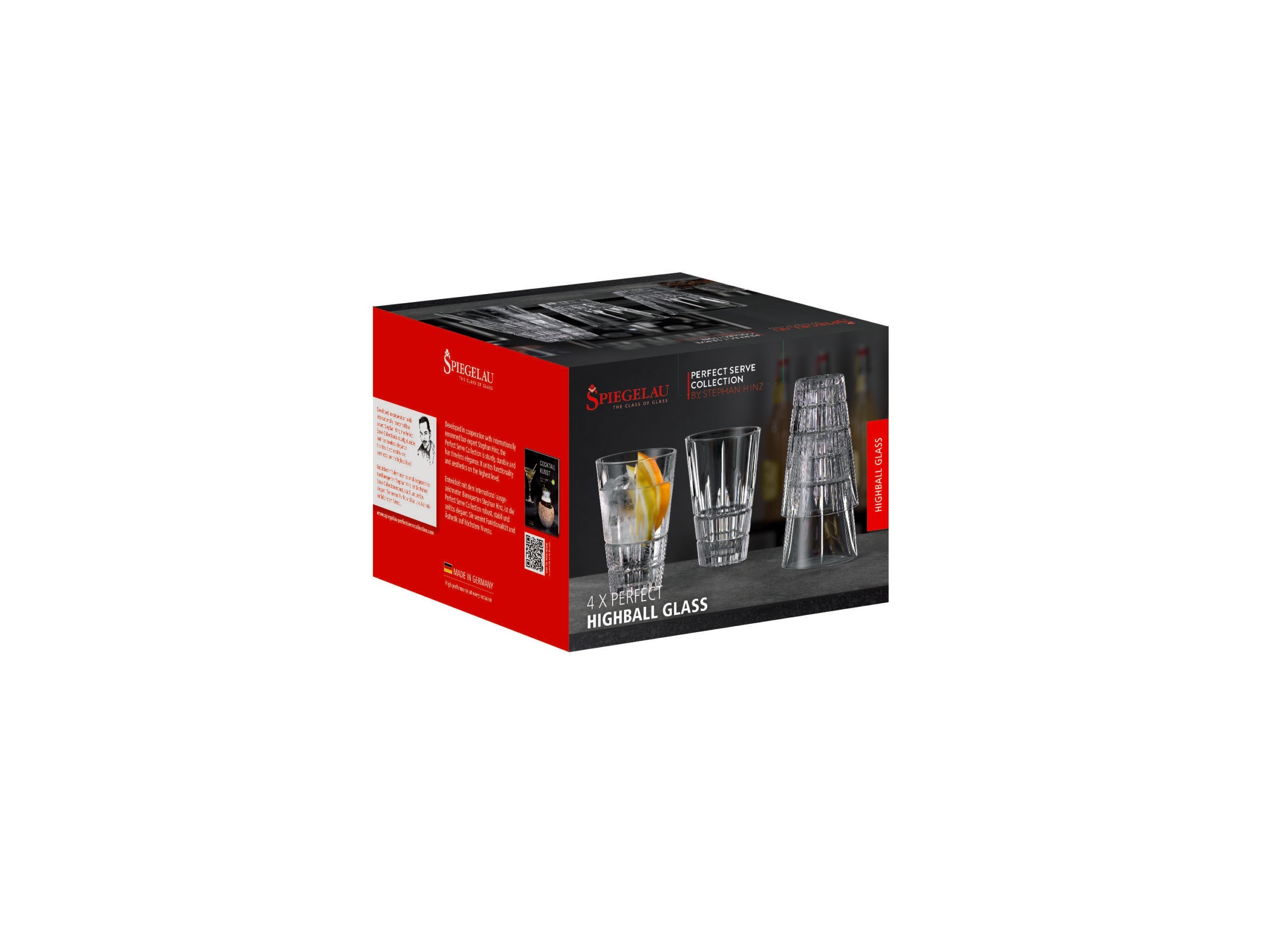 SPIEGELAU Perfect Serve Collection Latte Macchiato Glasses – Set of 4