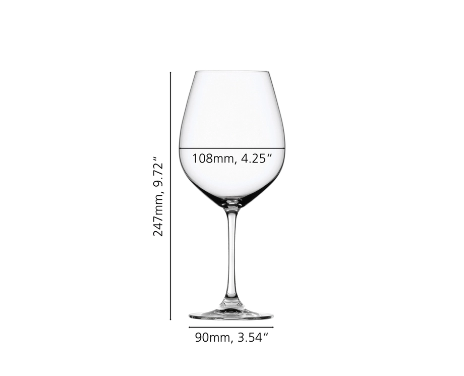SPIEGELAU Salute Burgundy Wine Glasses – Set of 4