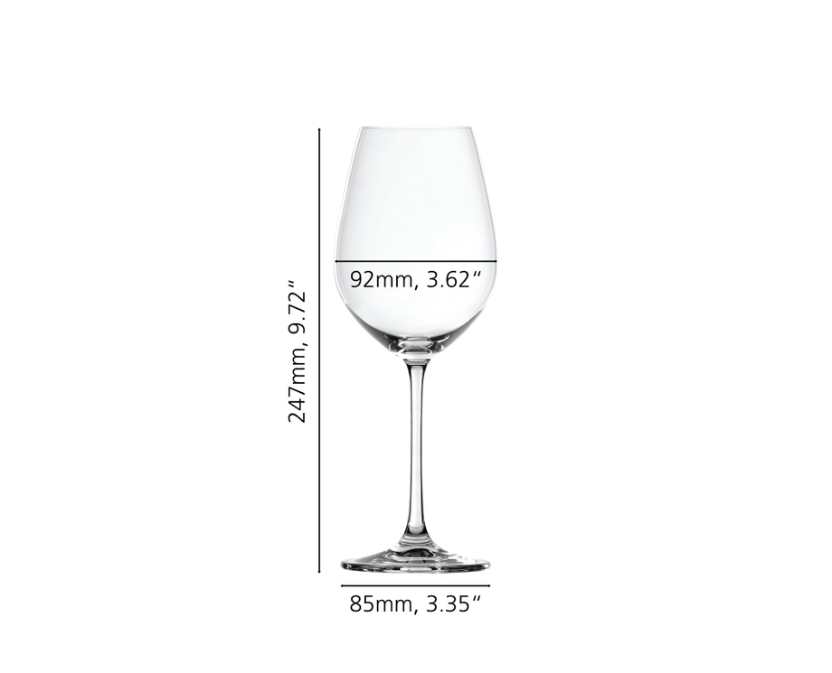 SPIEGELAU Salute Burgundy Wine Glasses – Set of 4