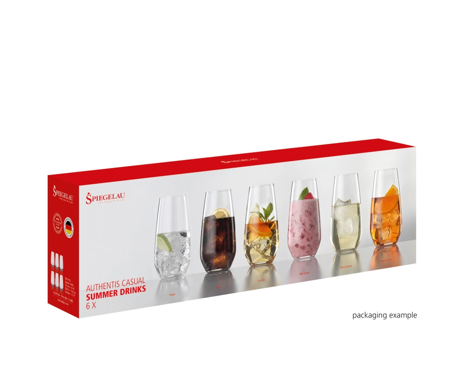 SPIEGELAU Authentis Casual Summer Drinks Glasses – Set of 6