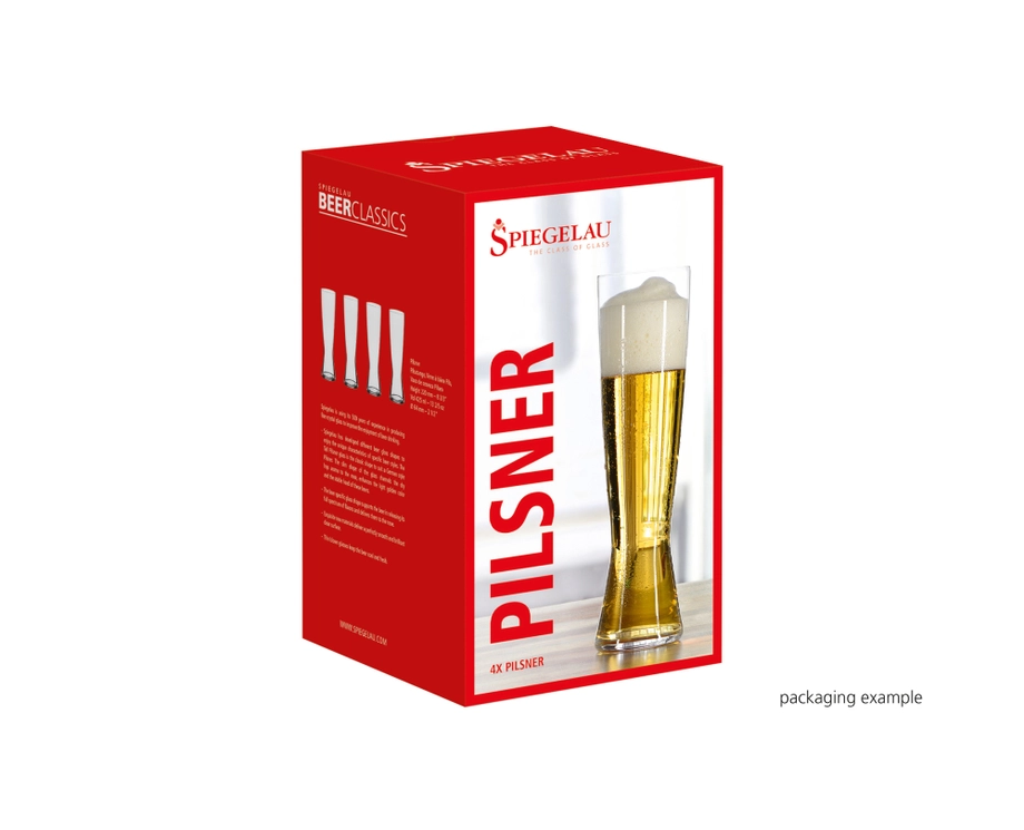 SPIEGELAU Beer Classics Pilsner Glass – Set of 4