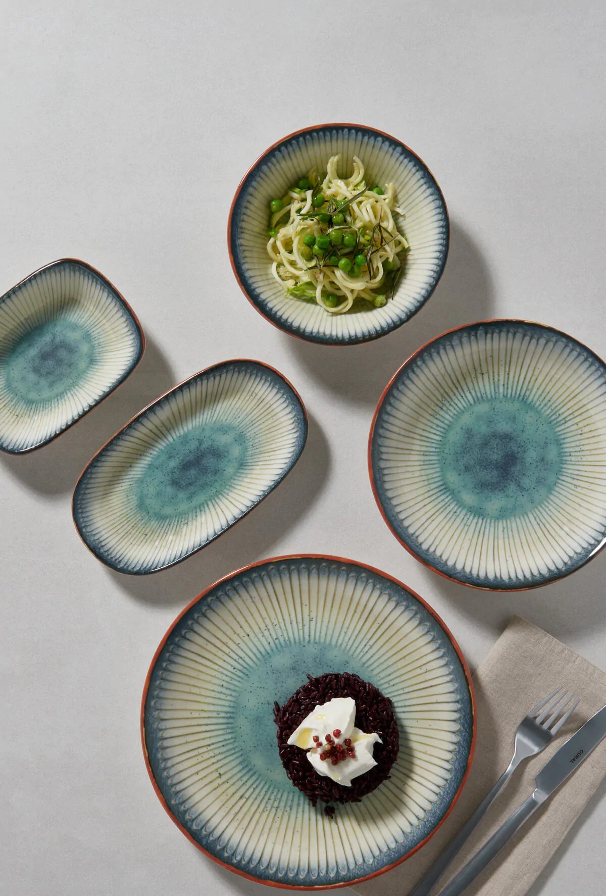 Sare by Azure - Premium Porcelain Dinner Set – A Celebration of Nature’s Vibrance