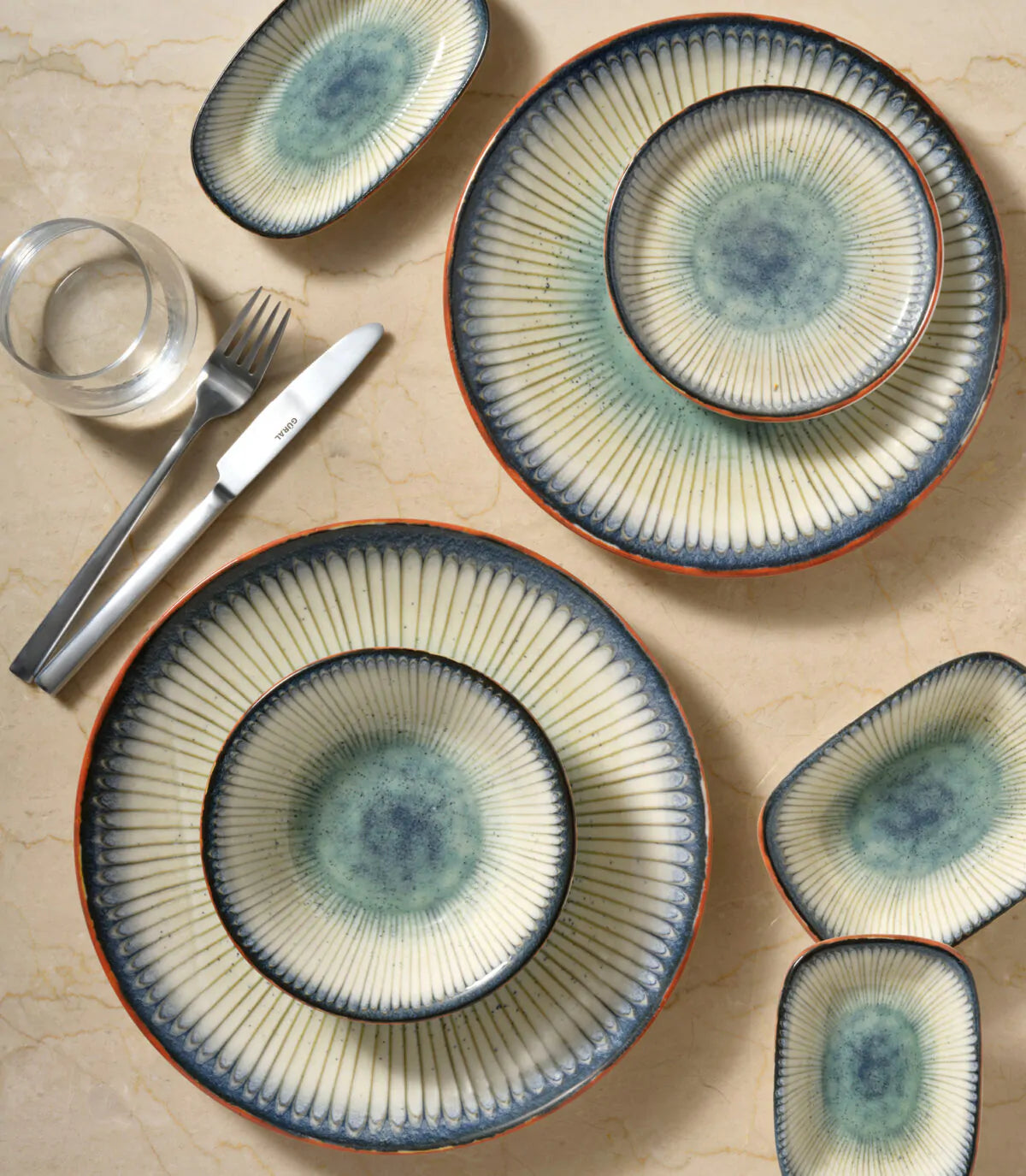 Sare by Azure - Premium Porcelain Dinner Set – A Celebration of Nature’s Vibrance