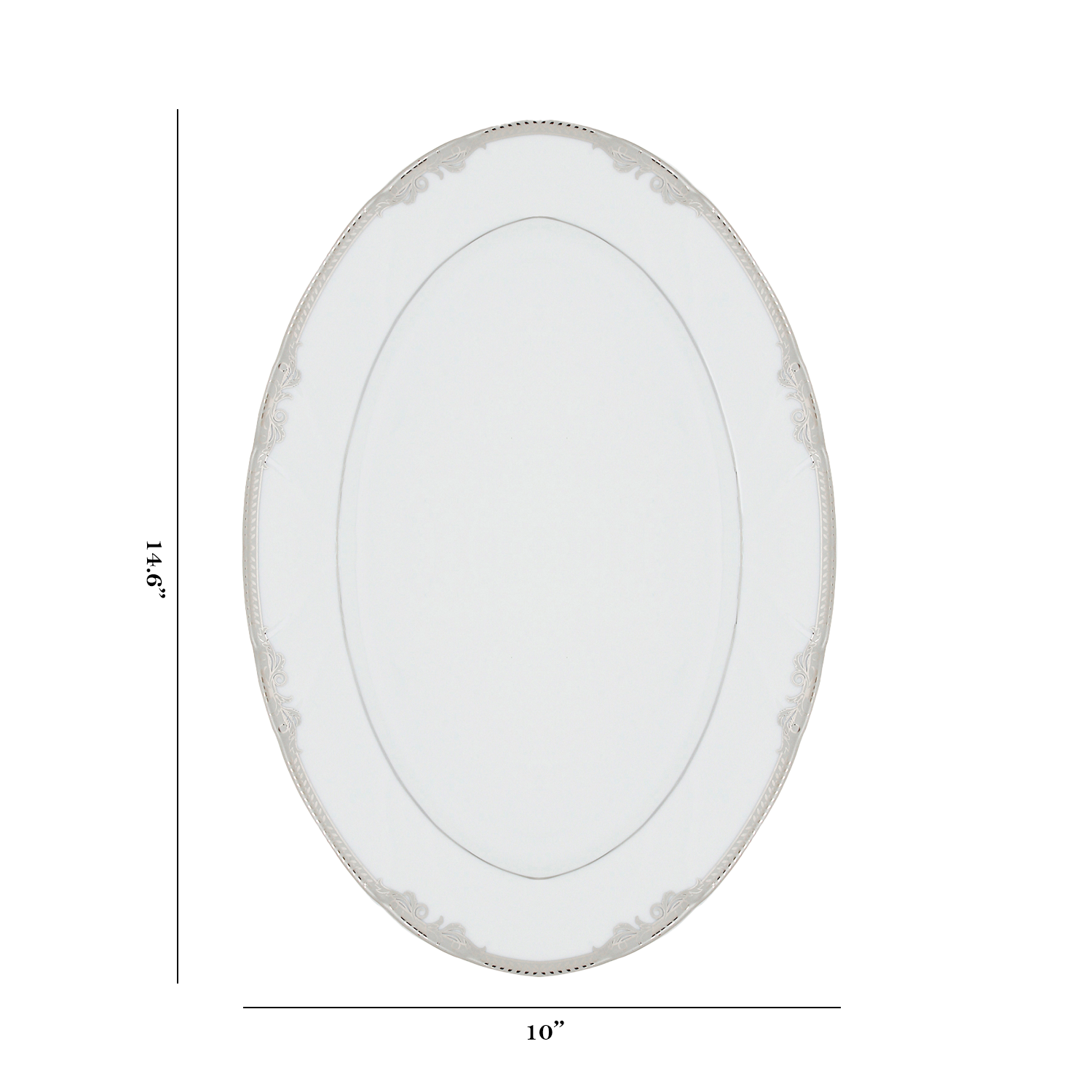 Azure Platinum Empress – 21 Piece Platinum Dinner Set