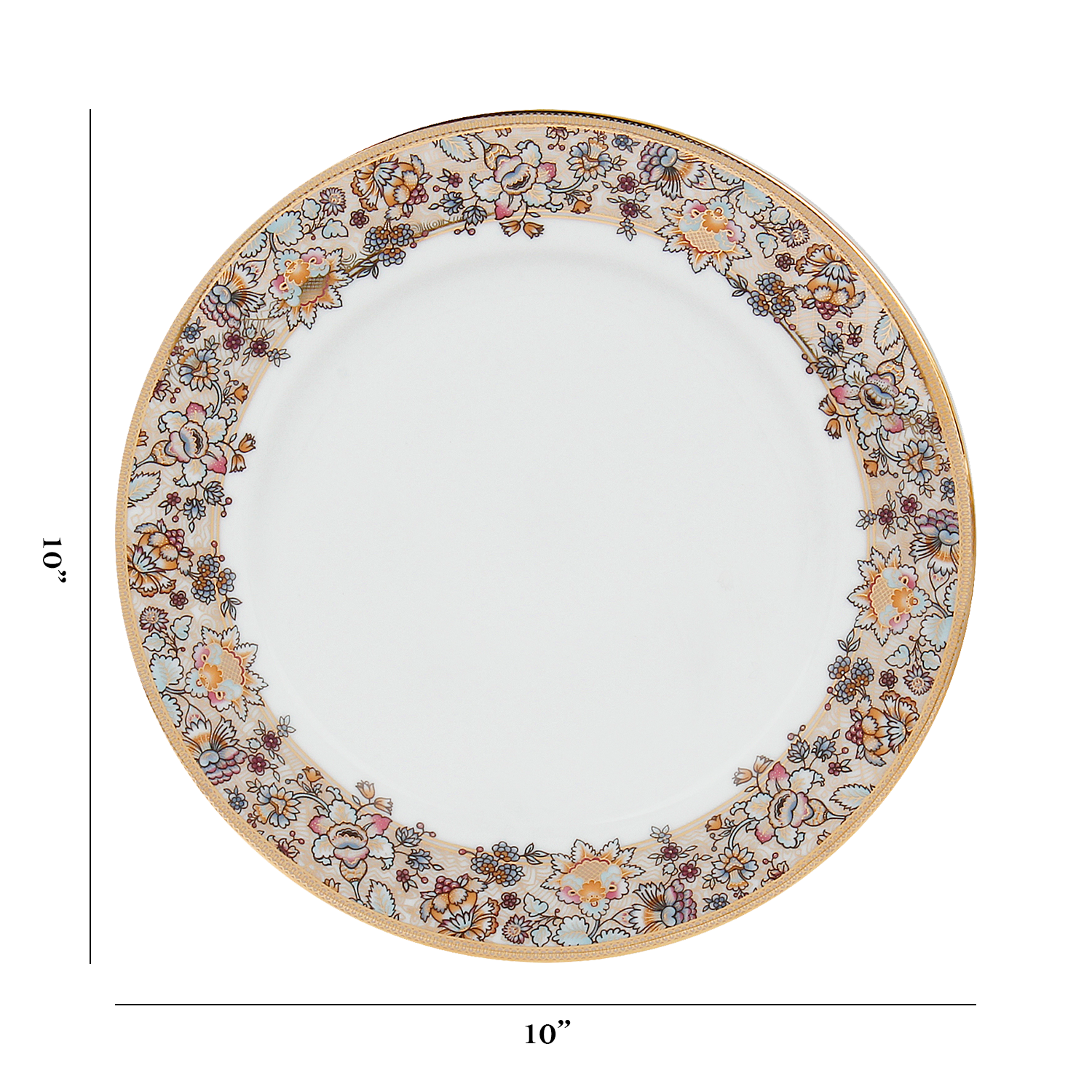 Azure Regalia – 21 Piece Gold Dinner Set