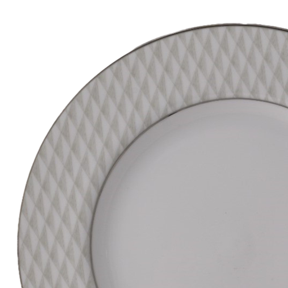 Azure By Dankotuwa Asuka 21-Piece Porcelain Dinner Set - Platinum Lining