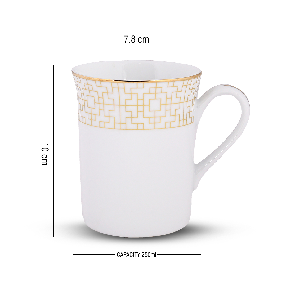 Azure by Dankotuwa Dimension – Set of 2 Gold Lining Mug Set