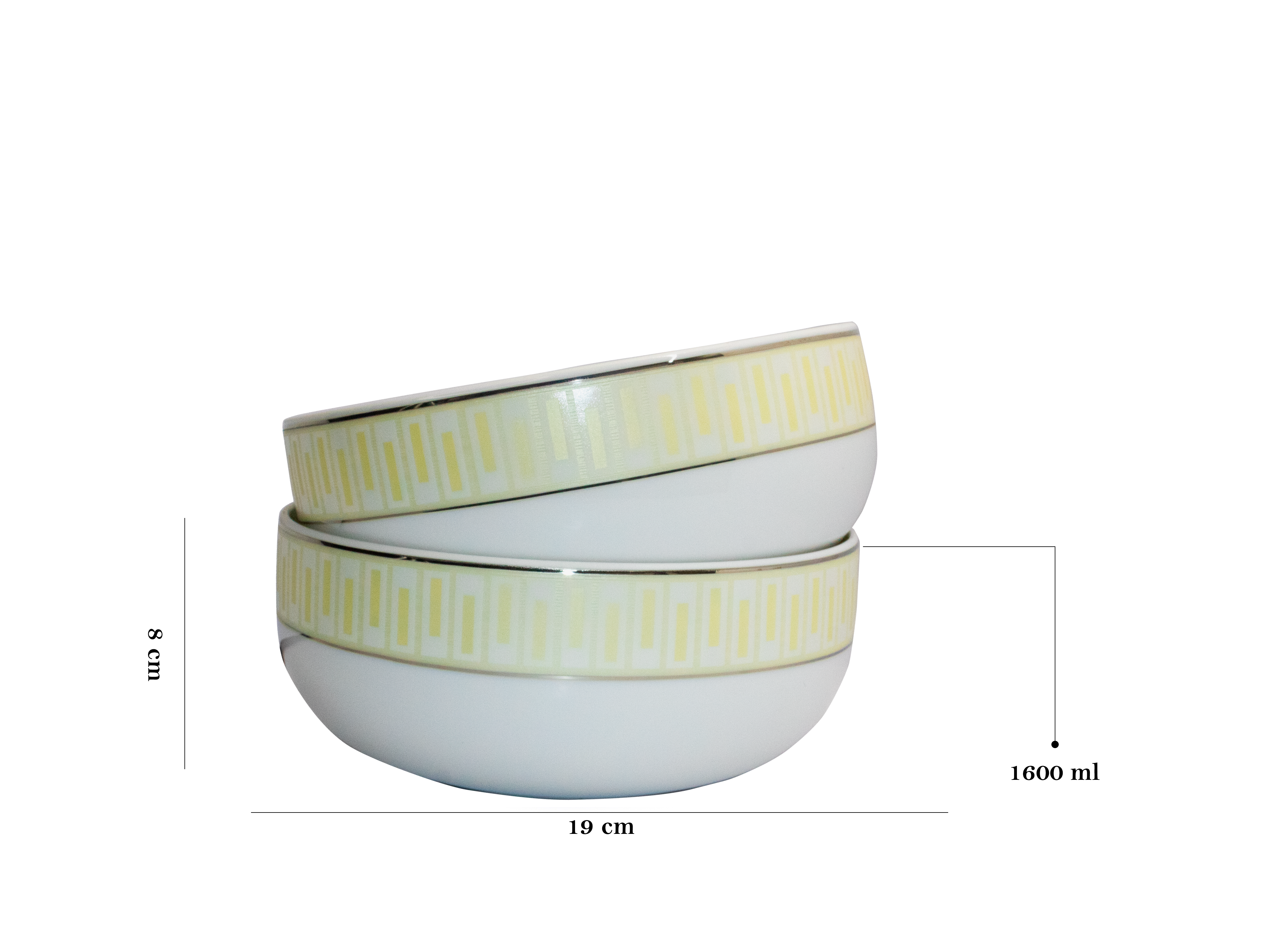 Azure By Dankotuwa Balad 21-Piece Porcelain Dinner Set - Gold Lining