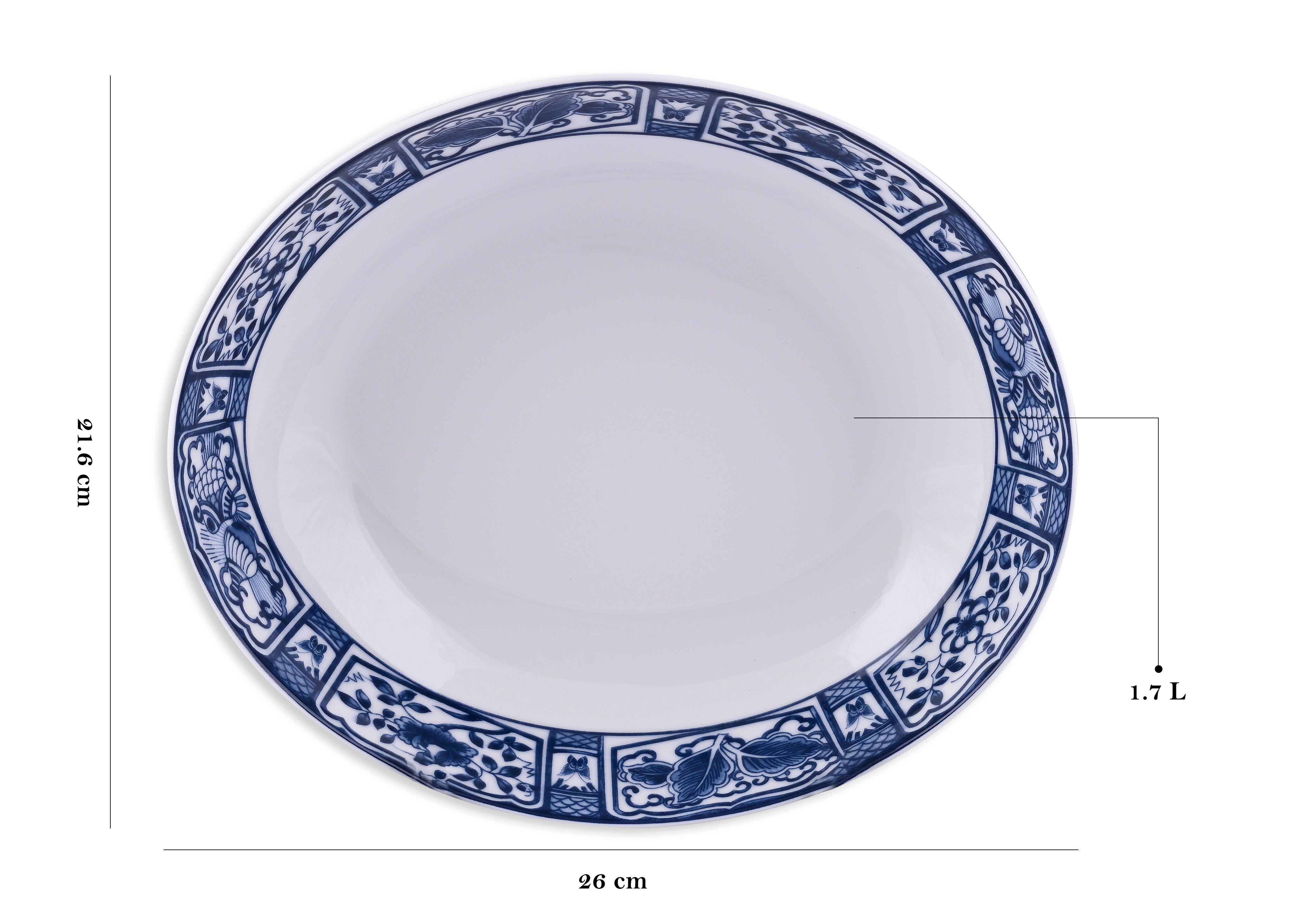 Imari 21-Piece Premium Porcelain Dinner Set by Azure