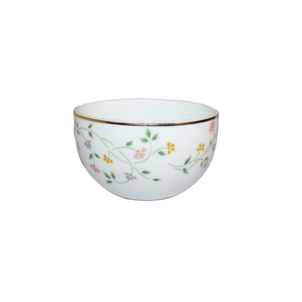 Azure By Dankotuwa Floral Vines 21-Piece Porcelain Dinner Set - Gold Lining