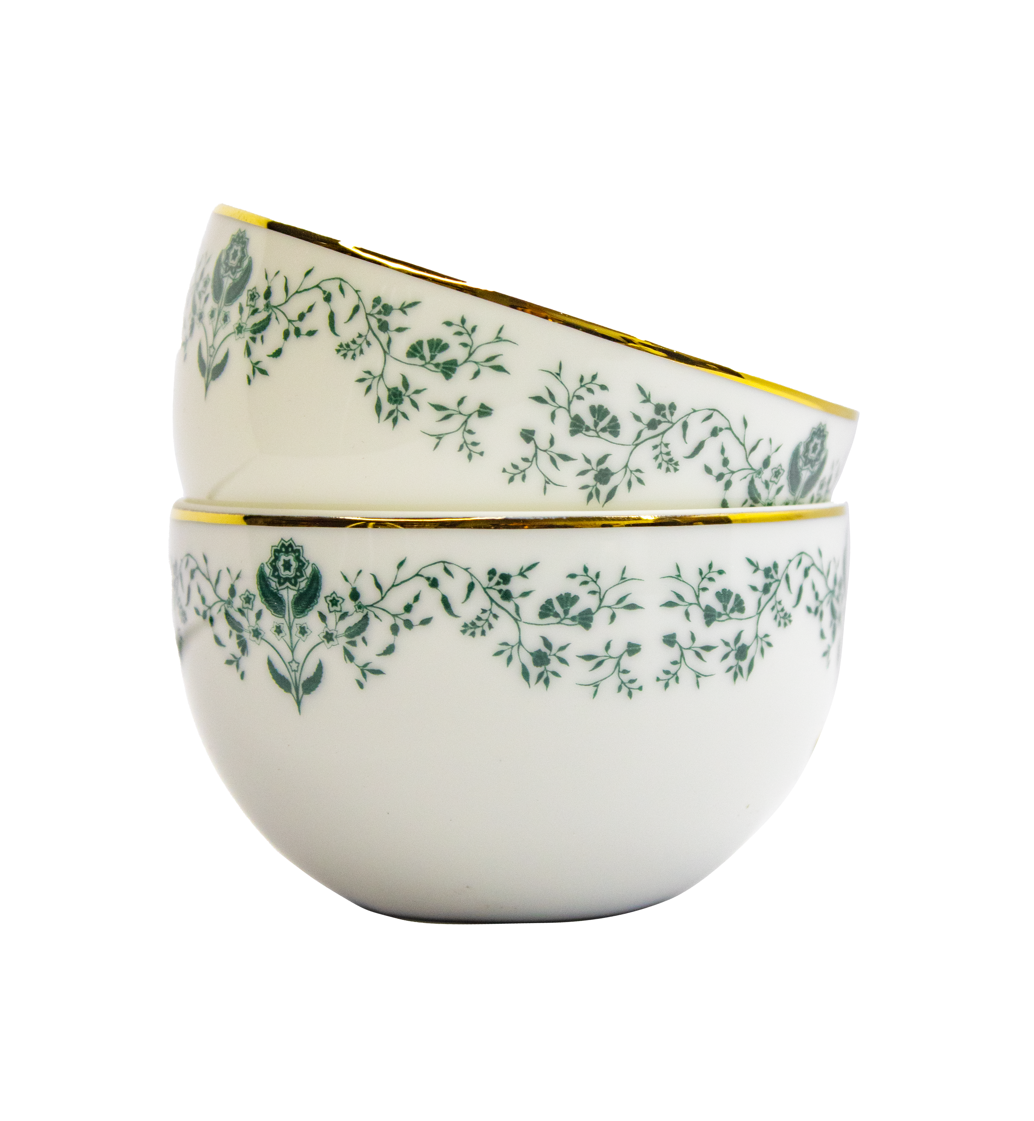 Azure By Dankotuwa Floeur 21-Piece Porcelain Dinner Set - Gold Lining