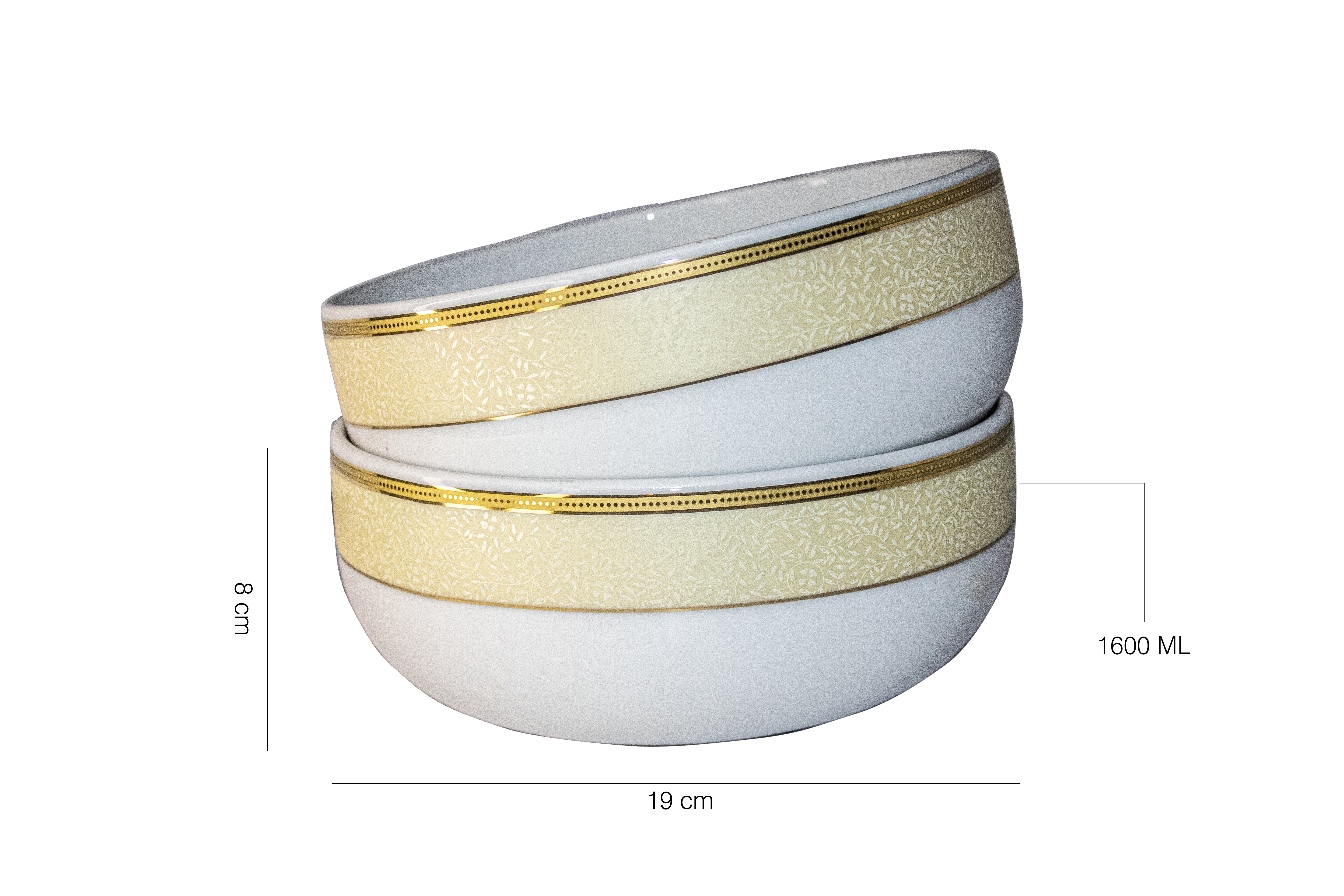 Azure By Dankotuwa Pandora Hot 21-Piece Porcelain Dinner Set - Gold Lining