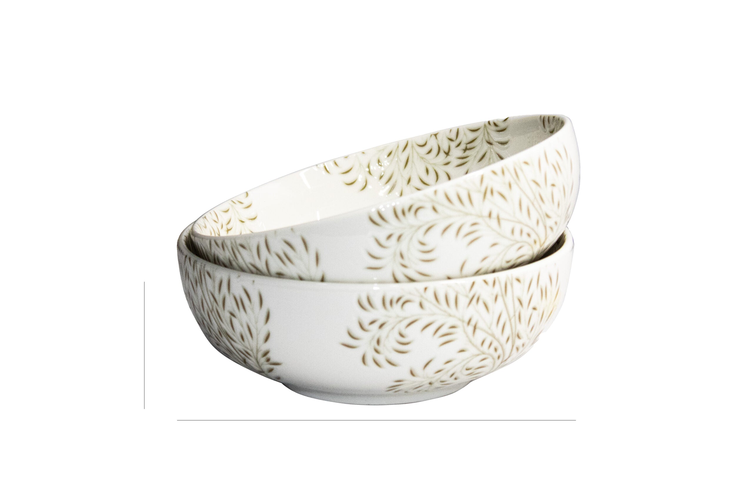 Azure By Dankotuwa Green Leaf 15-Piece Porcelain Dinner Set