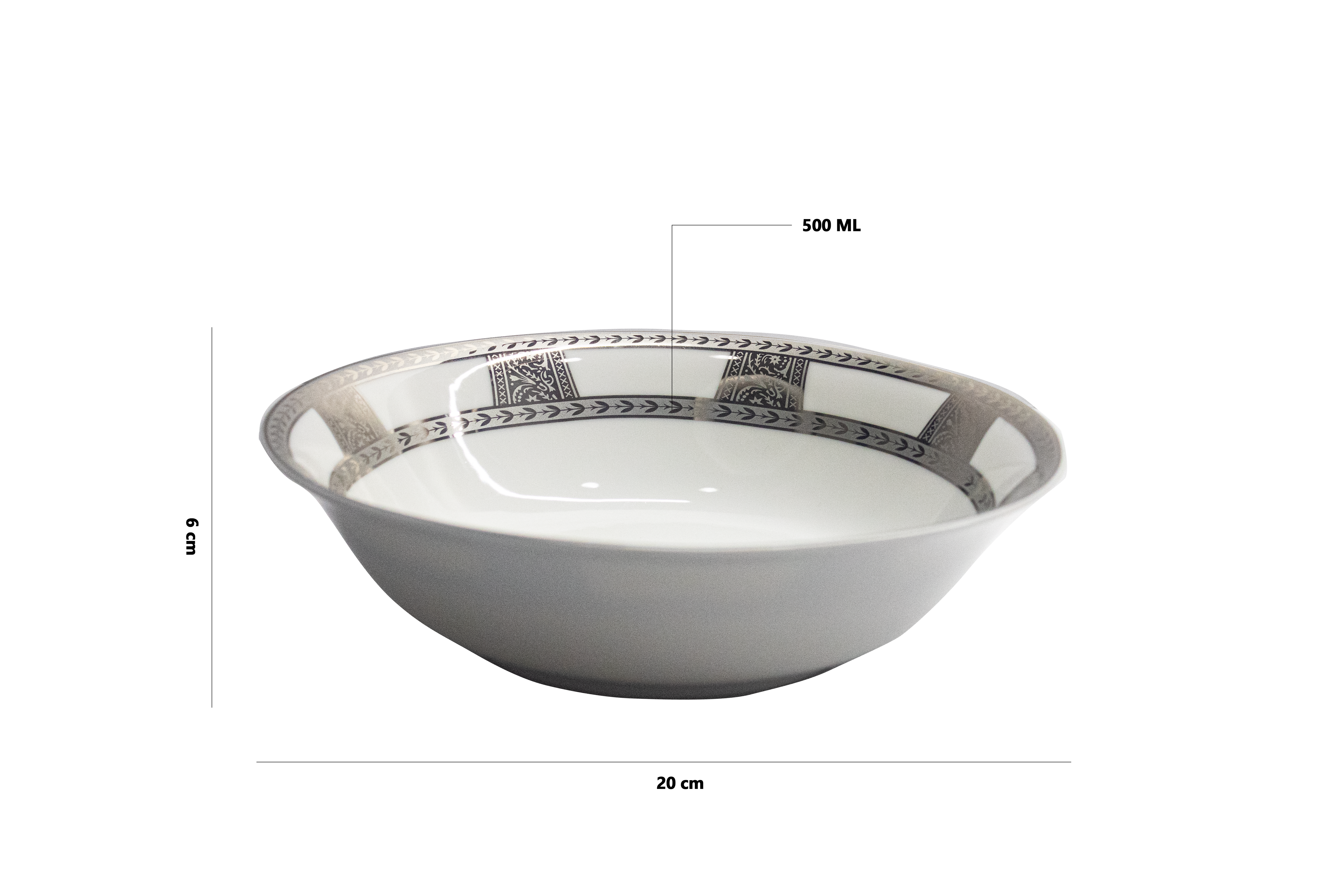 Azure Imperial Silver – 21 Piece Platinum Dinner Set