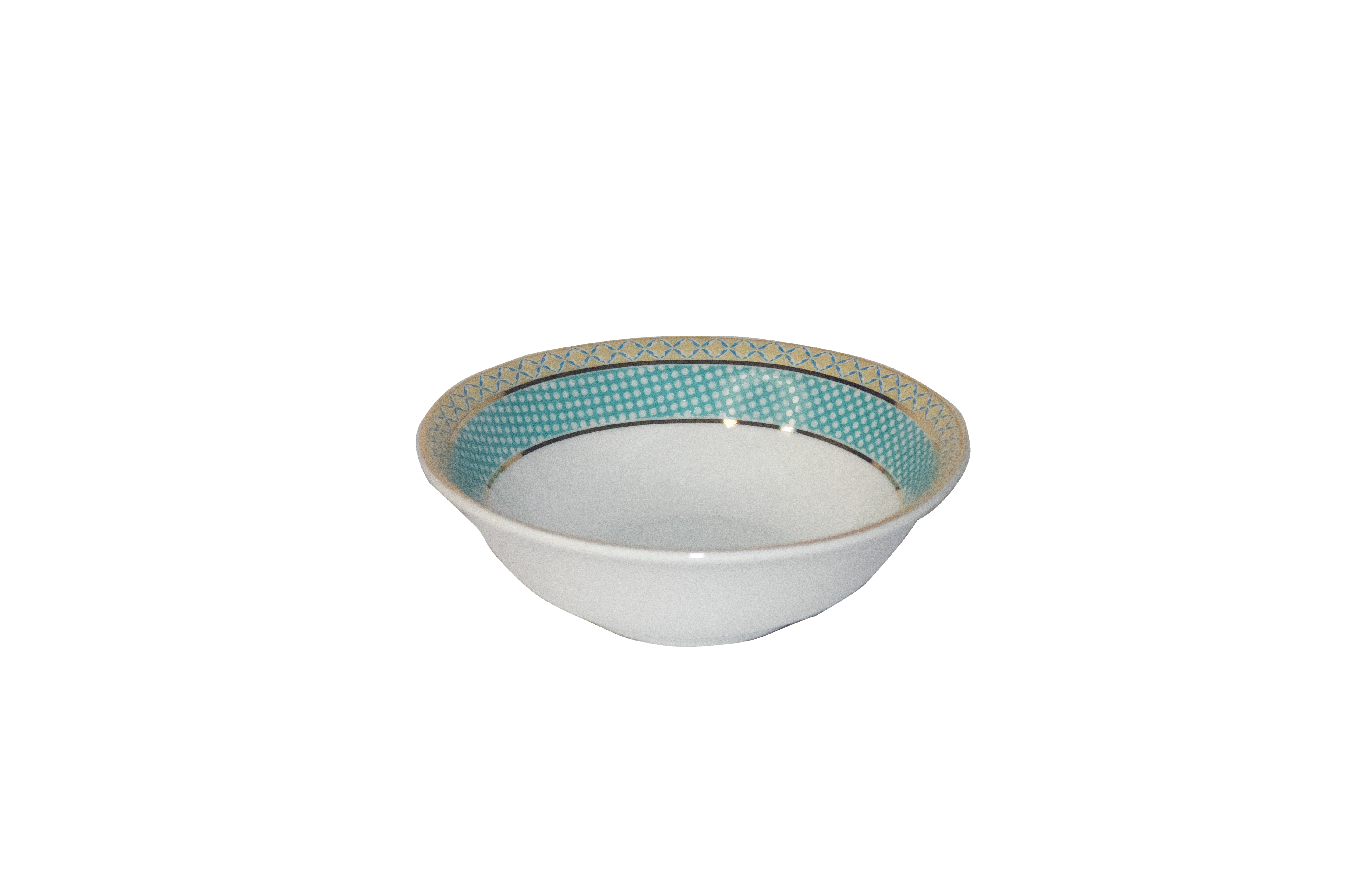 Azure Turquoise Royale – 21 Piece Gold Dinner Set