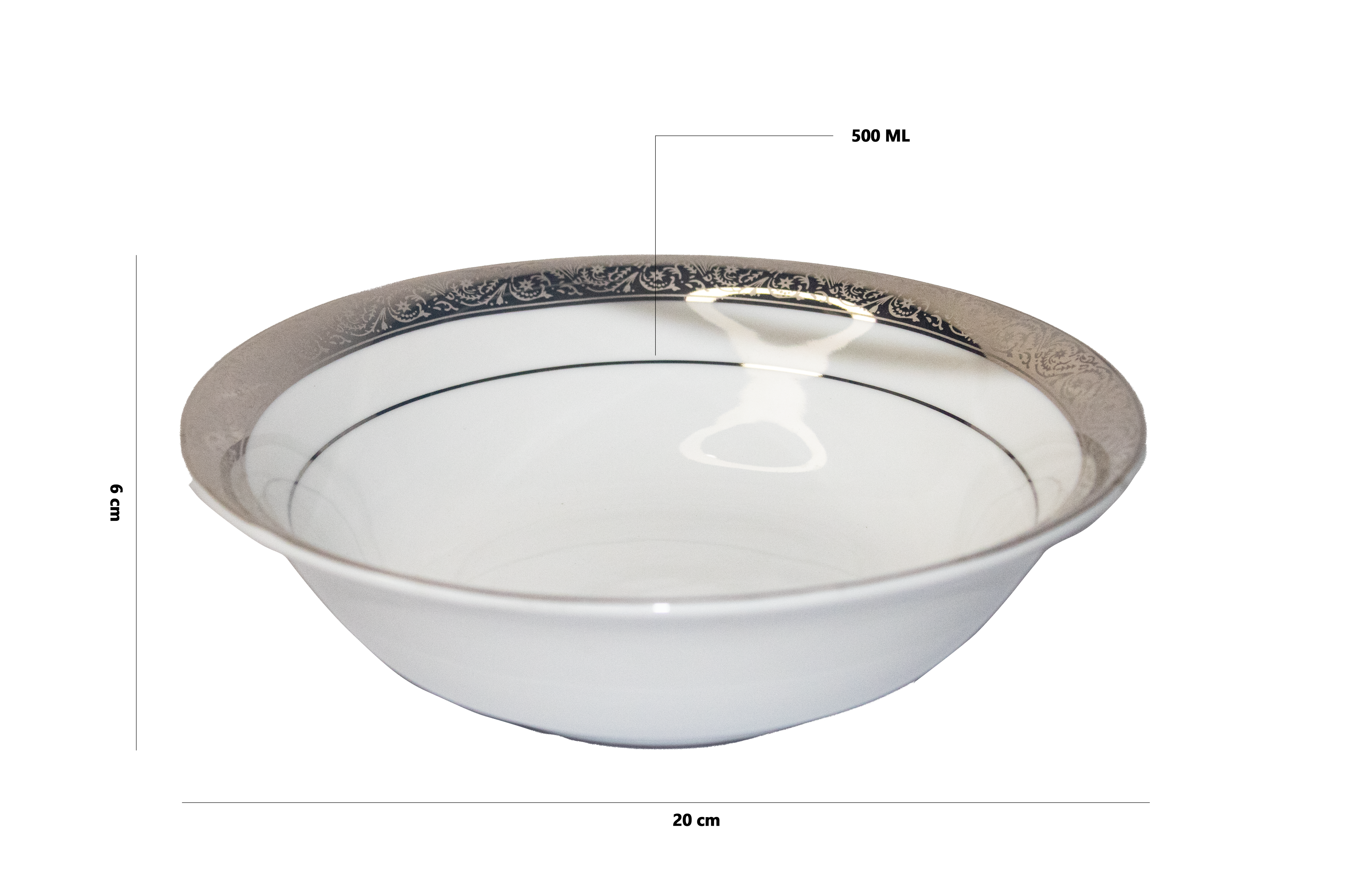 Azure Midnight Royale – 21 Piece Platinum Dinner Set