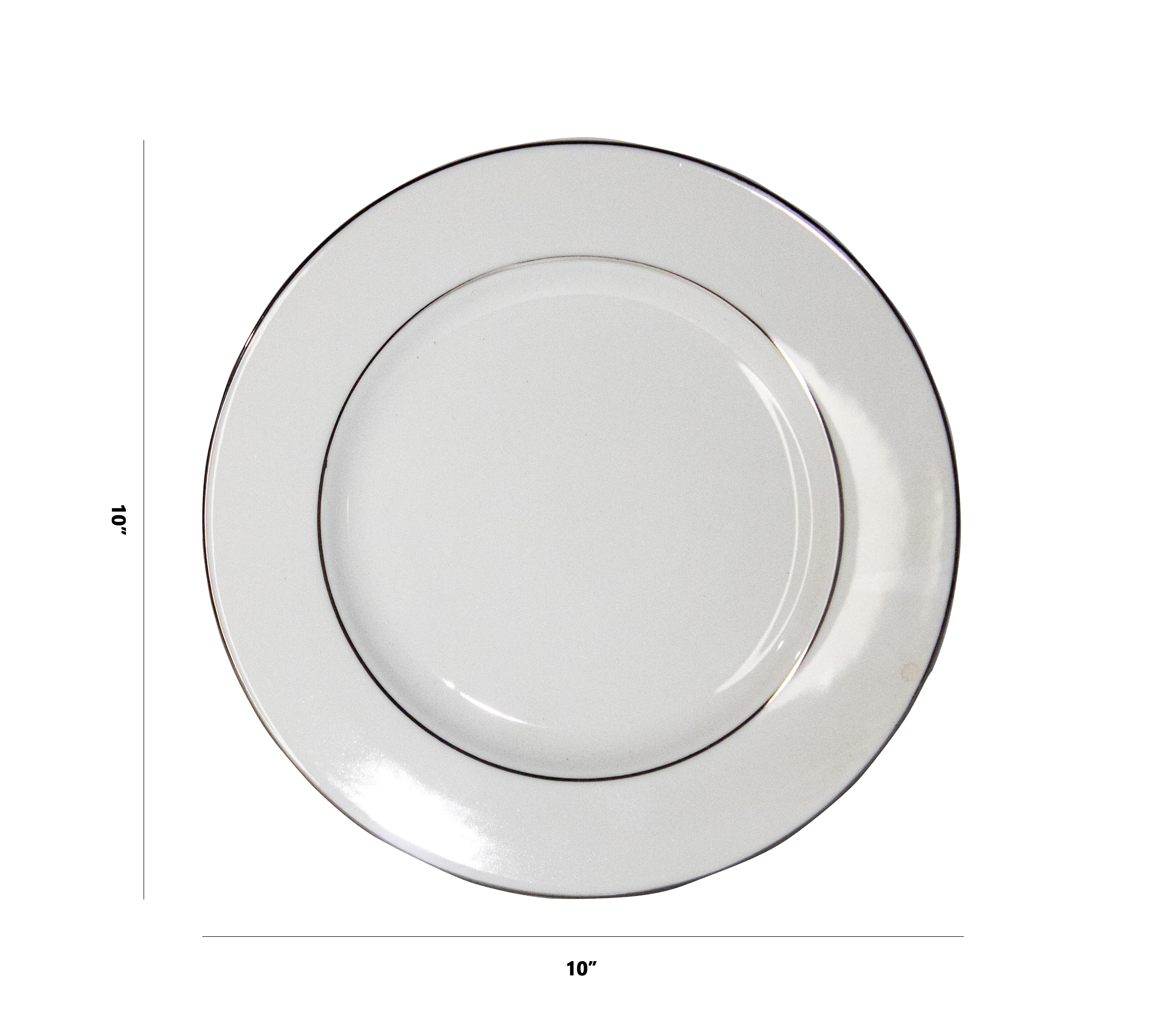 Azure Opaline Platinum – 21 Piece Platinum Dinner Set