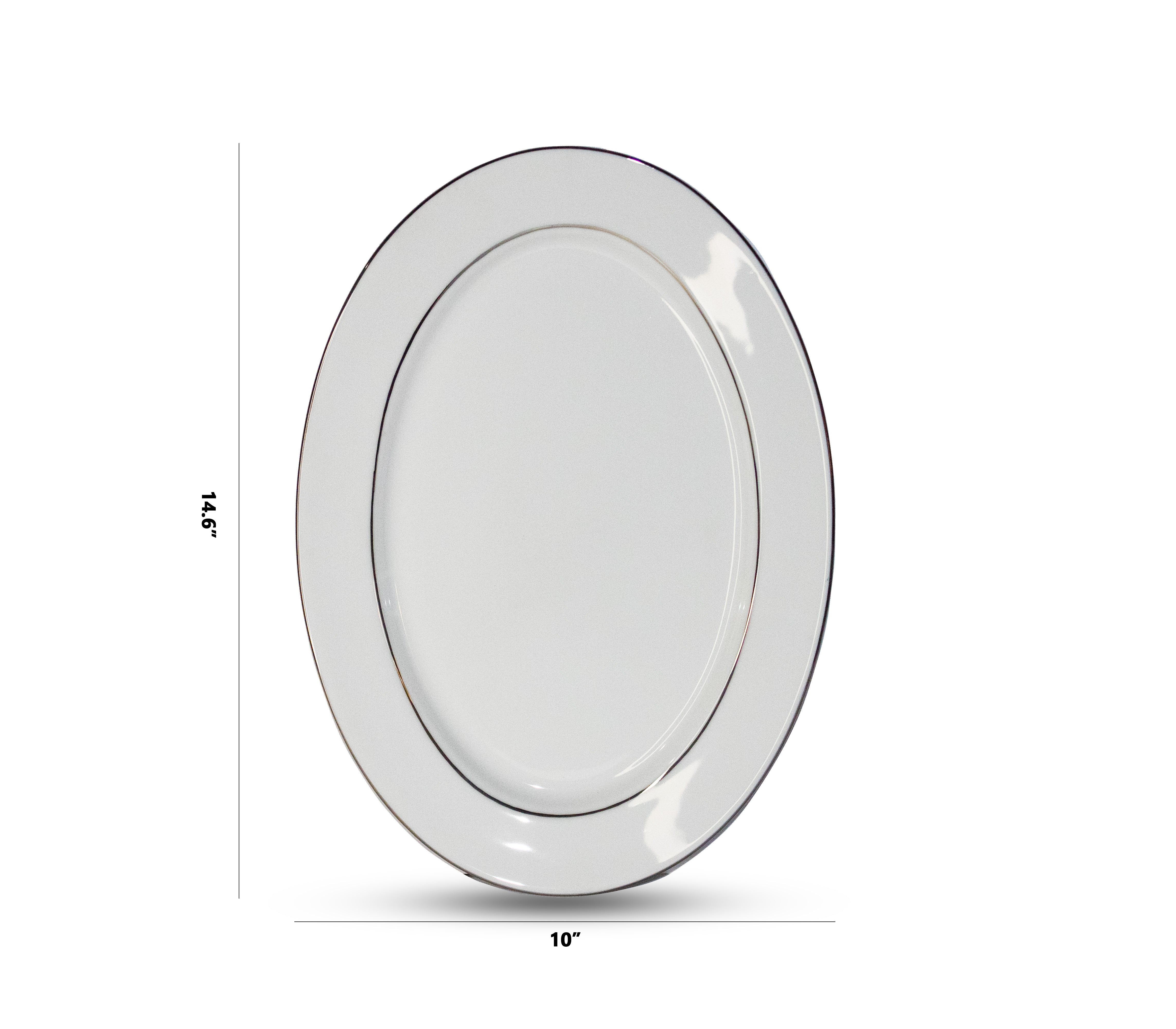 Azure Opaline Platinum – 21 Piece Platinum Dinner Set