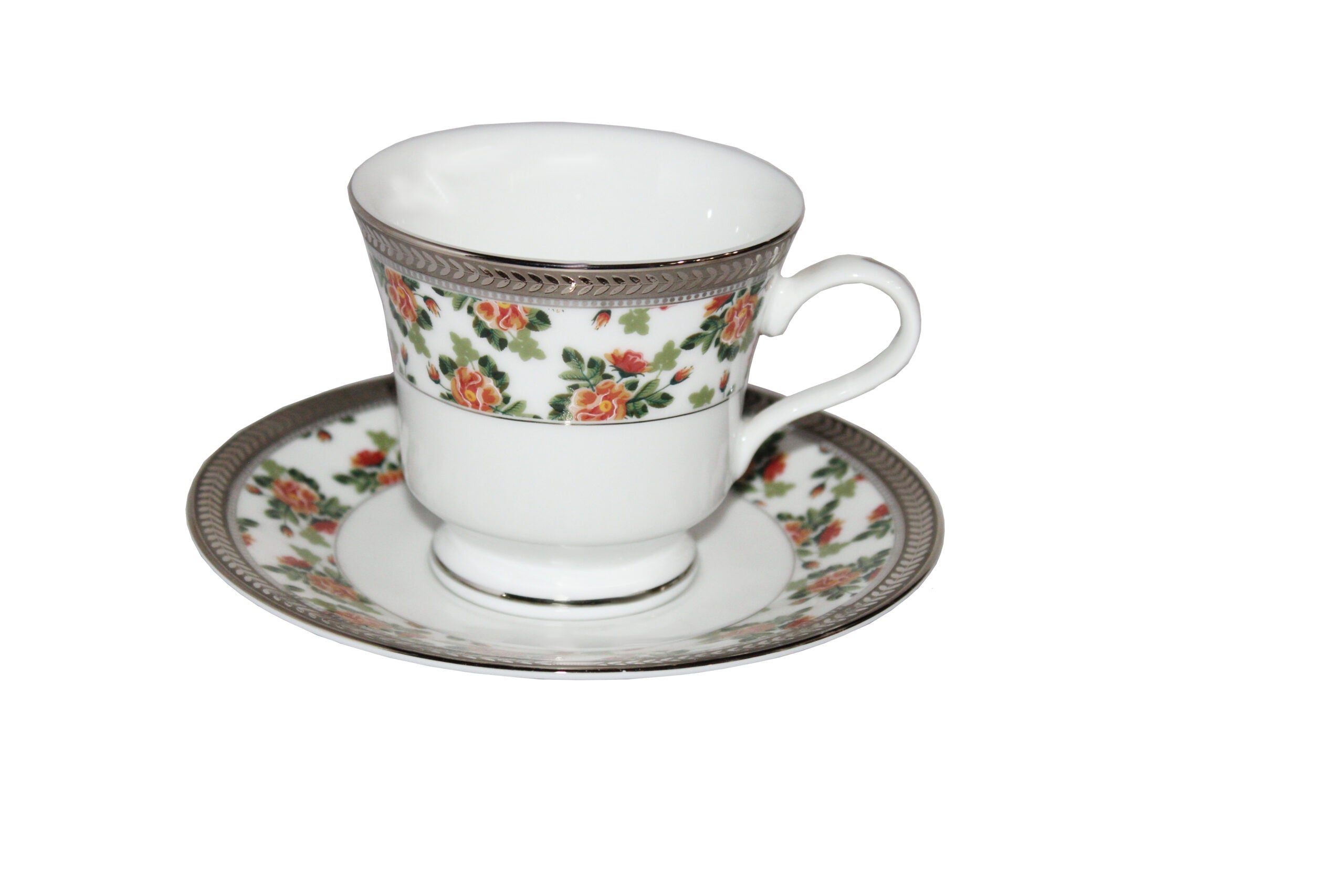 Azure by Dankotuwa Florescent – 12 Piece Platinum Lining Tea Set