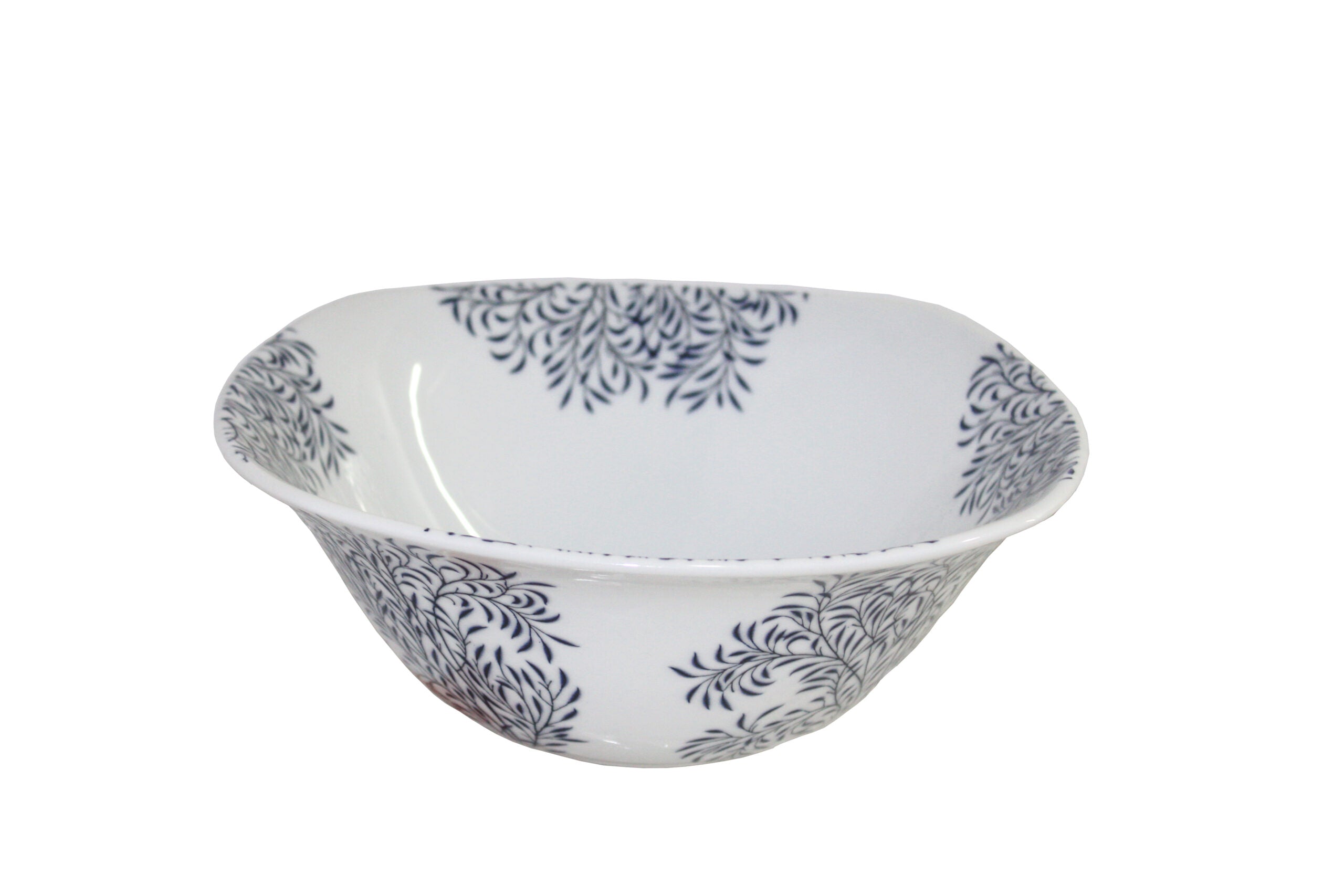 Azure By Dankotuwa Blue Leaf 15-Piece Porcelain Dinner Set