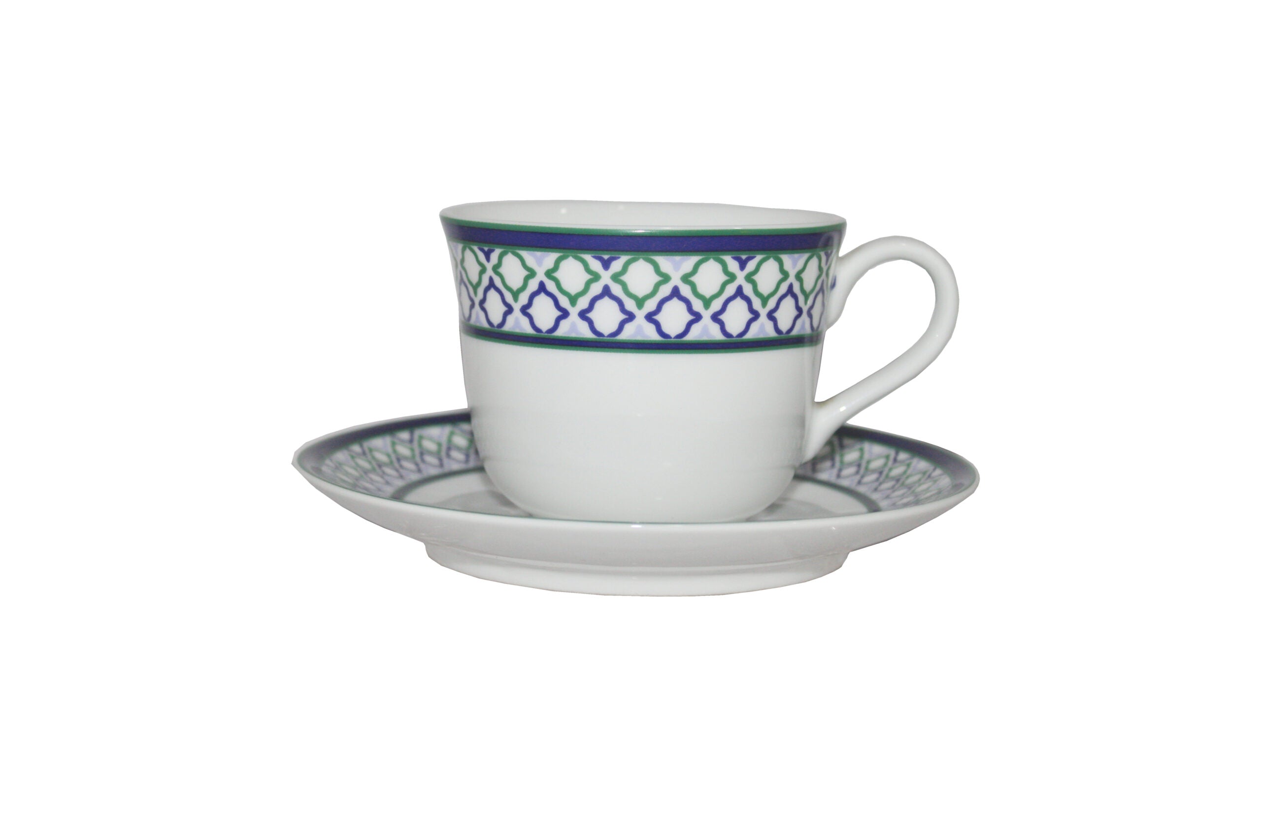Azure Moroccan Trellis – 12-Piece Tea Set