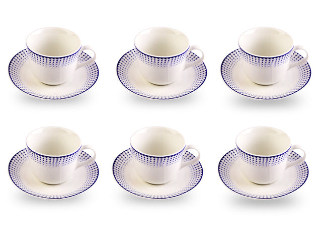 Azure Indigo Whisper – 12-Piece Tea Set