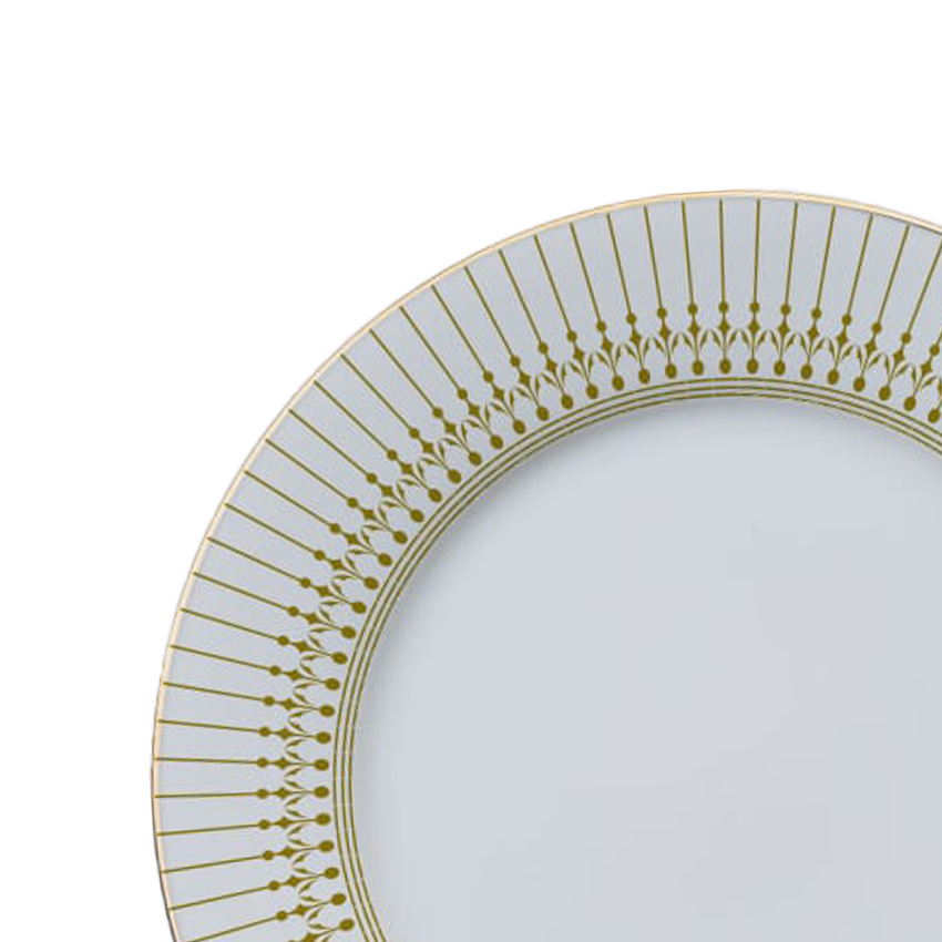 Azure By Dankotuwa Rasalas 21-Piece Porcelain Dinner Set - Gold Lining