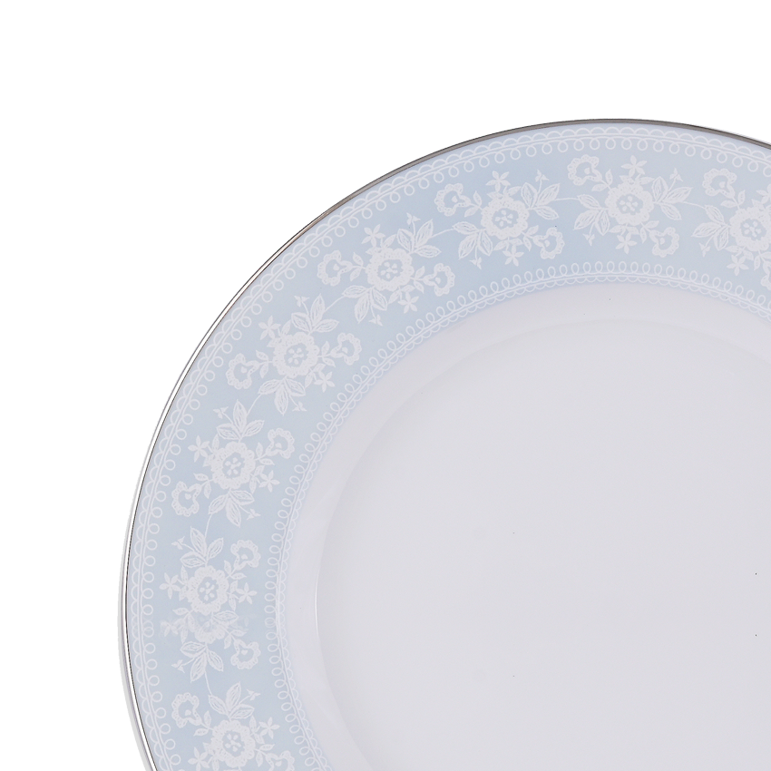 Azure By Dankotuwa Pizzi Marlette 21-Piece Porcelain Dinner Set - Platinum Lining