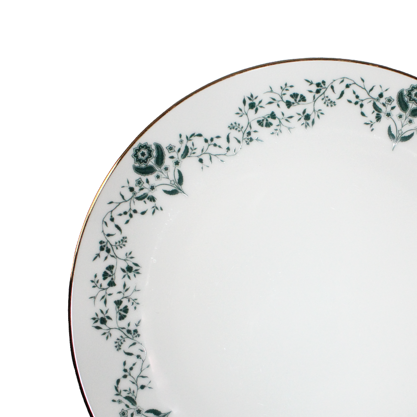 Azure By Dankotuwa Floeur 21-Piece Porcelain Dinner Set - Gold Lining