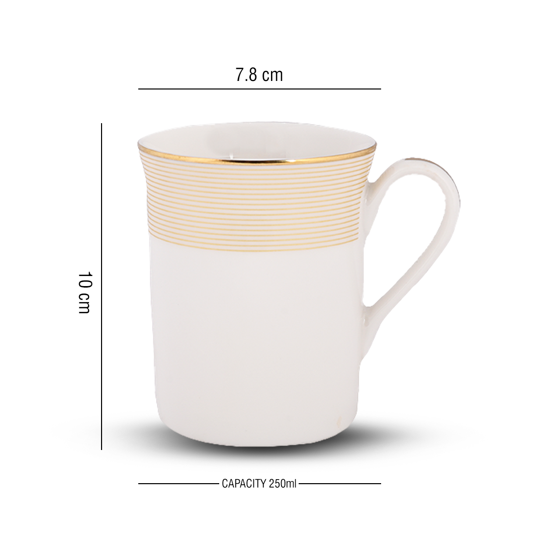 Azure by Dankotuwa Valentino – Set of 2 Gold Lining Mug Set
