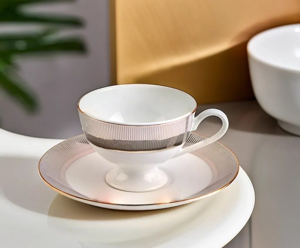 Azure Super Platinum – 12 Piece Platinum Lining Tea Set