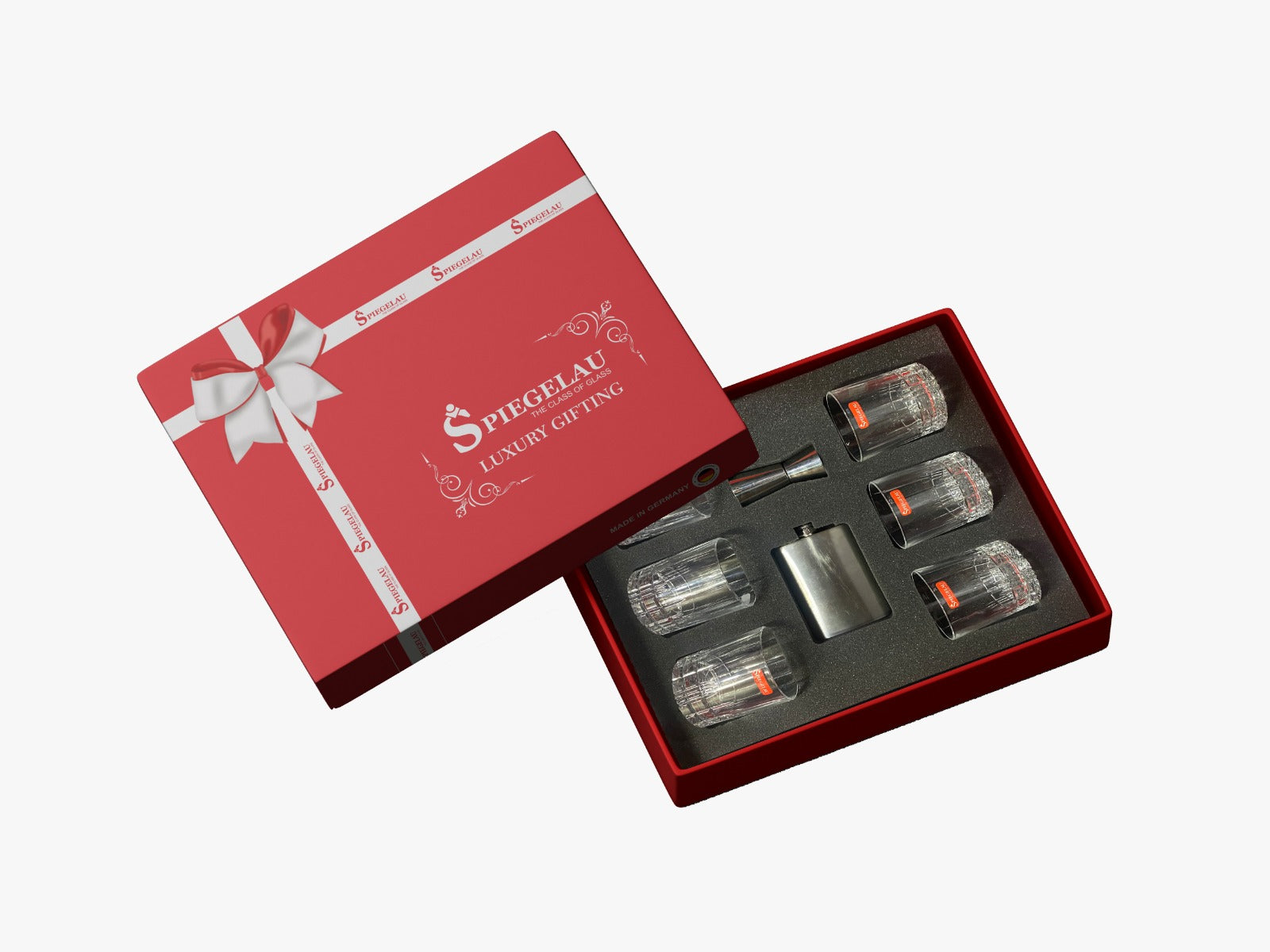 SPIEGELAU BBQ Whisky Gift Set – 8-Piece Premium Crystal Tumblers for Outdoor Entertaining