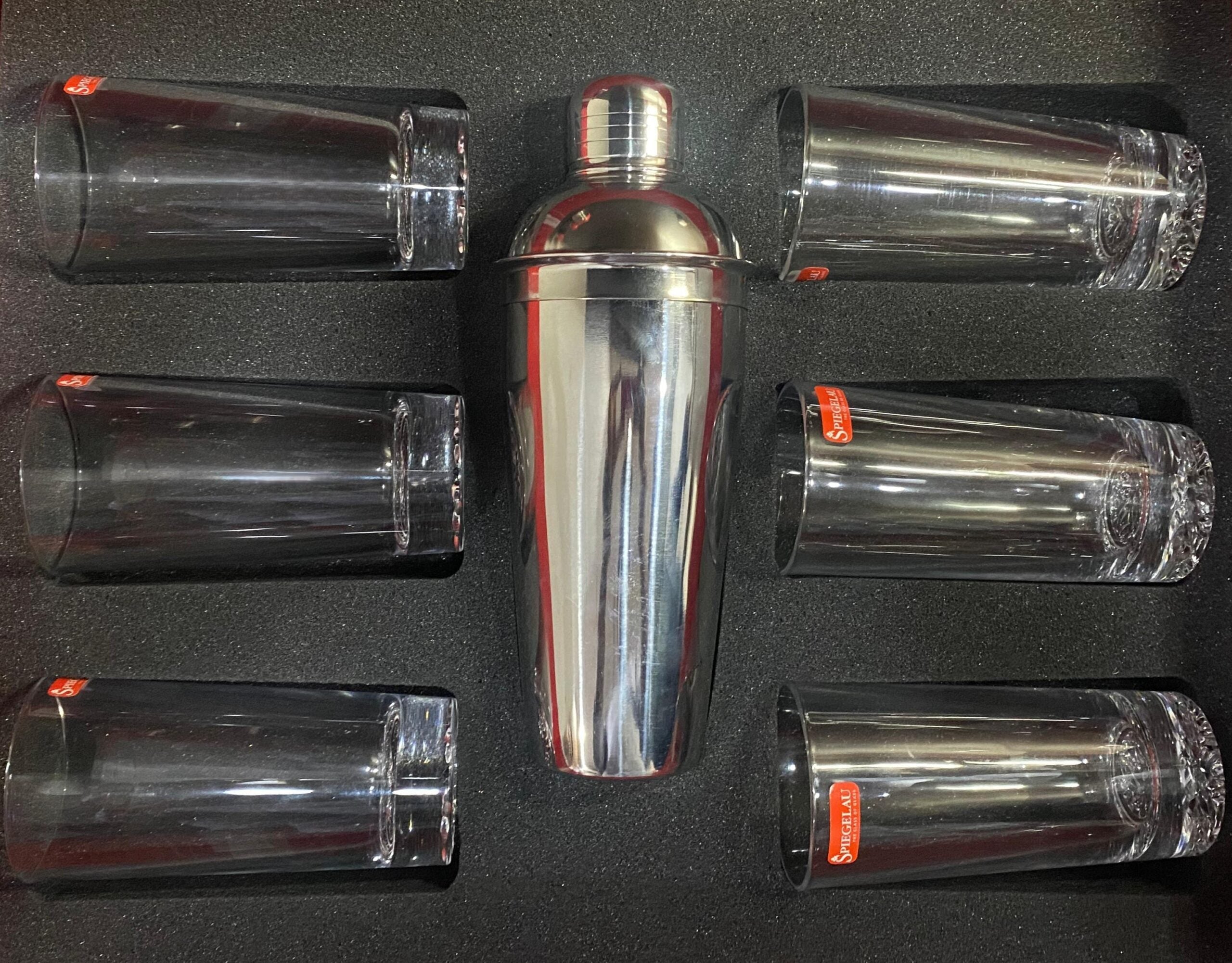 SPIEGELAU Lounge 2.0 Long Drink Gift Set – 7-Piece Crystal Cocktail Collection