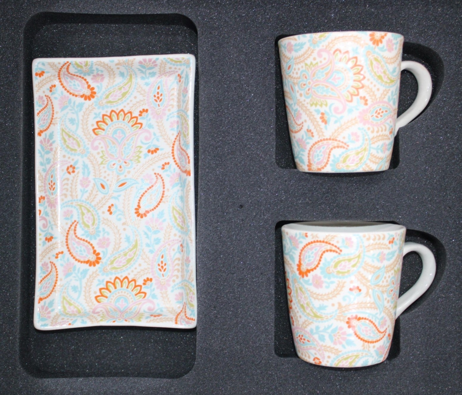 BHUMIJA SMALL GIFT SET – SAFFRON | 3-Piece Stoneware Set