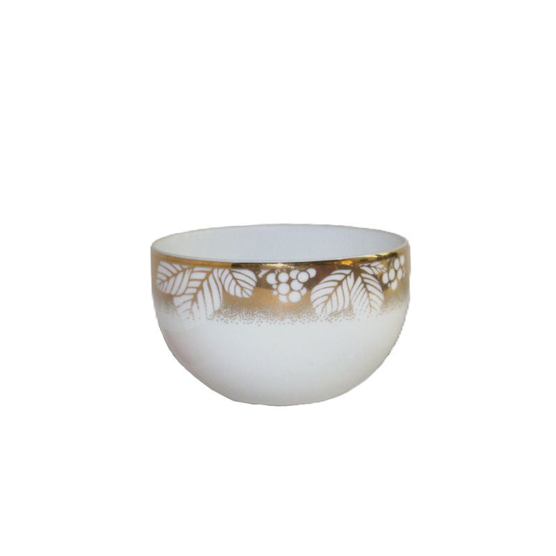 Azure By Dankotuwa Clittering Leaves 21-Piece Porcelain Dinner Set - Gold Lining