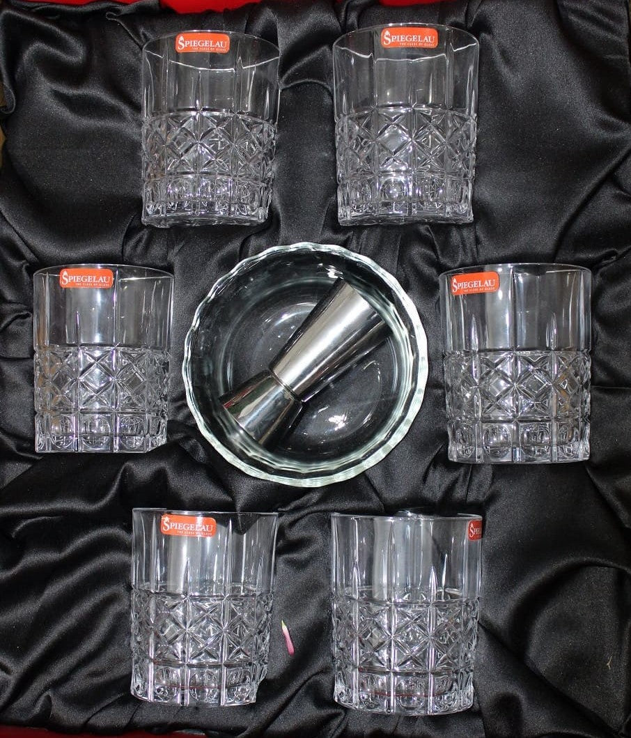 Elegance Tumbler Gift Set – 6pcs, 345ml | Premium Crystal Glass