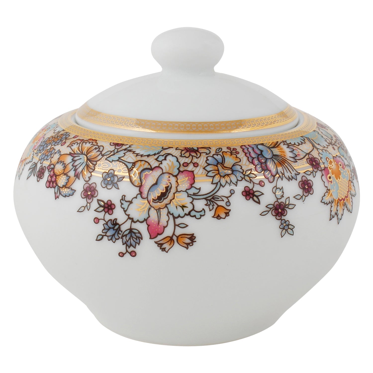Formal 17-Piece Tea Set- Gold Trim