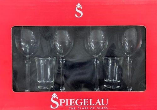 Sherry Champagne Glass Set – 4 Champagne Glasses & 2 Shot Glasses | 110ml | Premium Crystal