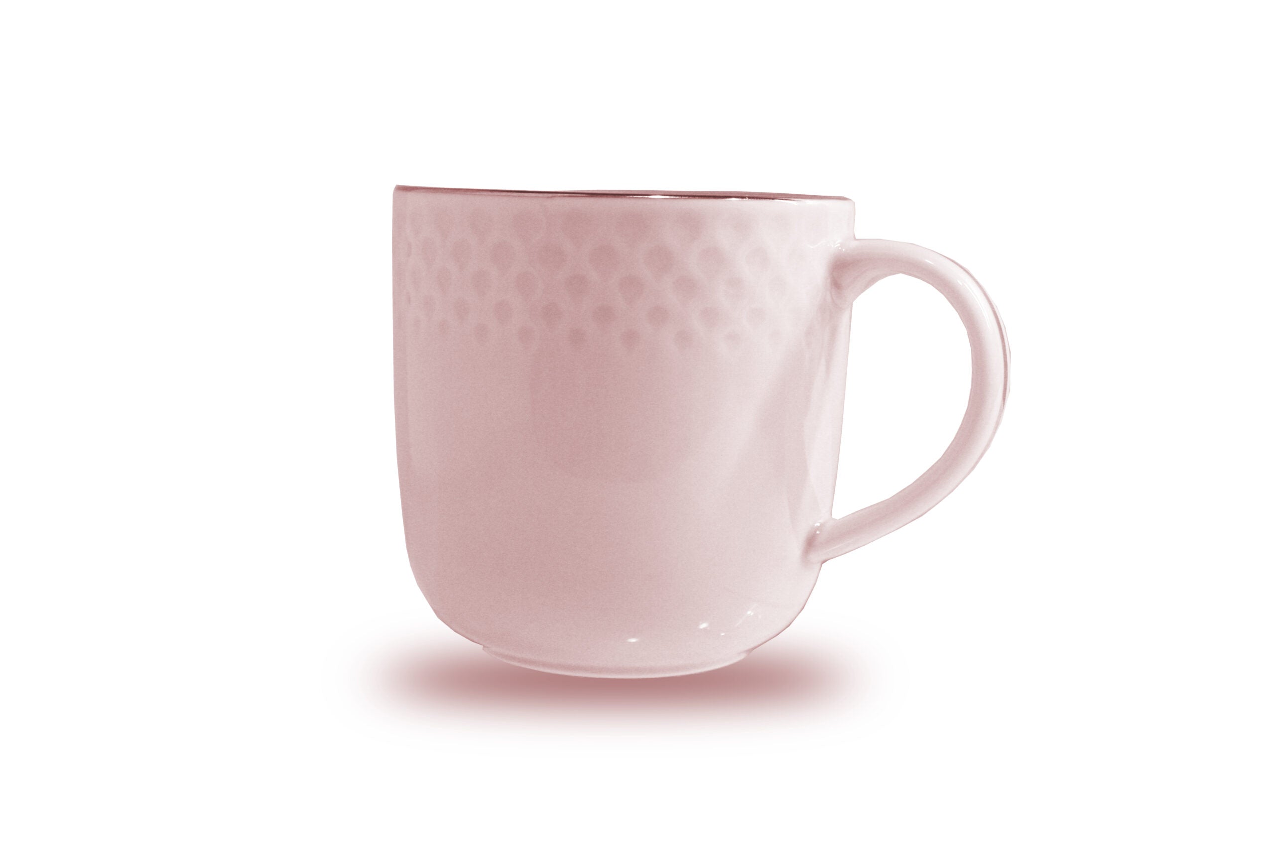 Azure by Dankotuwa Water Drop Pink – Set of 4 Gold Lining Snack Set