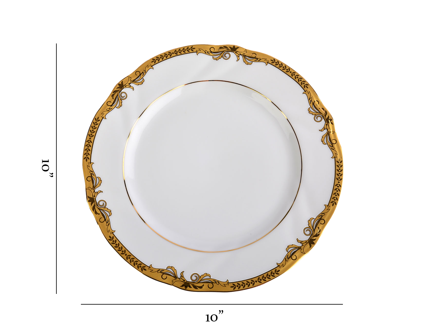 Azure Gold Empress – 21 Piece Gold Dinner Set